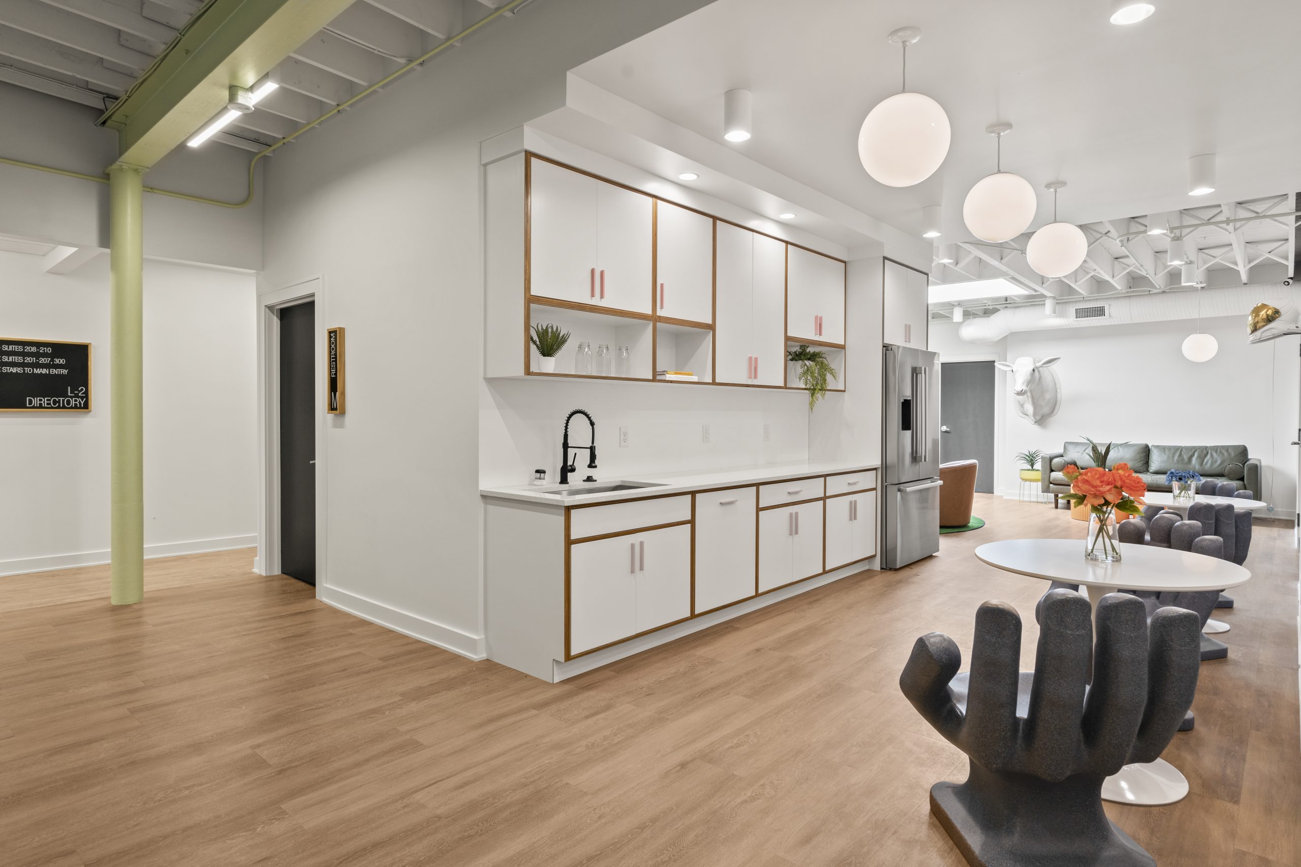 Coworking common area at CoSpace